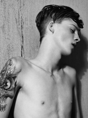 Ashley Stymest Skull Tattoo On Arm